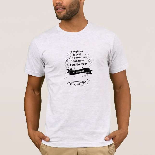 Textographische Kalligrafie motivierend Zitate 31. T-Shirt (Vorderseite)