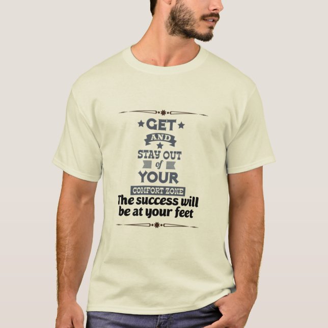 Textographische Kalligrafie motivierend Zitate 34. T-Shirt (Vorderseite)