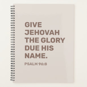 Textplaner 2025 - Psalm 96:8 JW Planner Planer