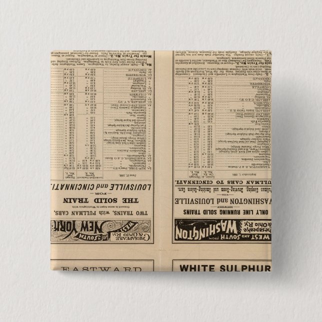 Textseite Chesapeake und Ohio Ry Button (Vorderseite)