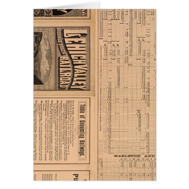 Textseite der Lehigh Valley Railroad (Vorne)