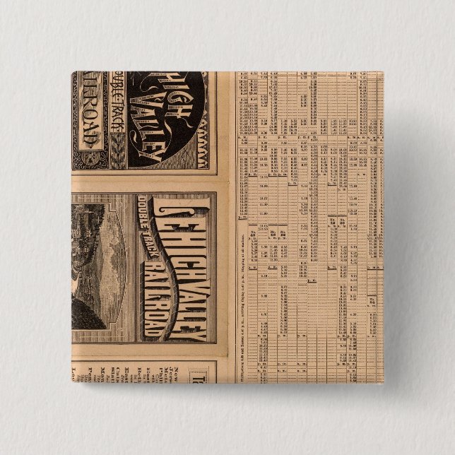 Textseite der Lehigh Valley Railroad Button (Vorderseite)