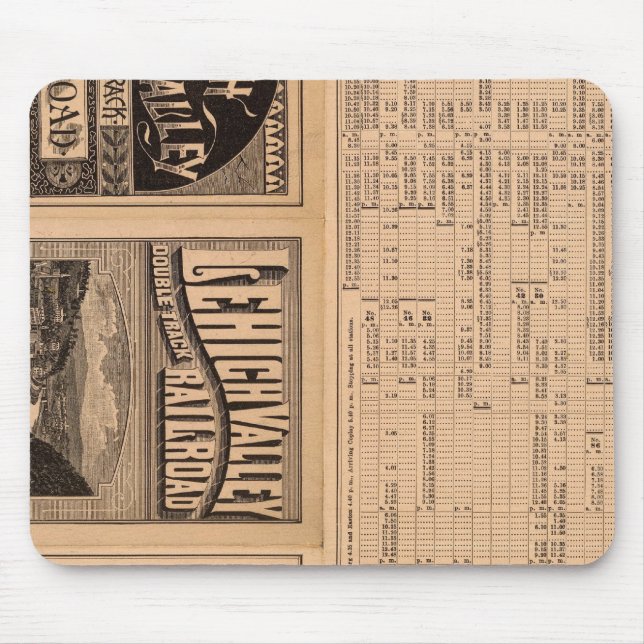Textseite der Lehigh Valley Railroad Mousepad (Vorne)