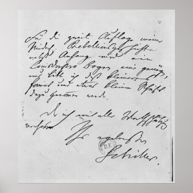 Textseite mit Unterschrift Poster (Vorne)