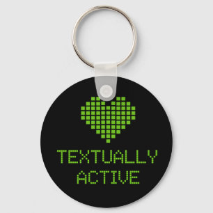 Textuell aktiv - Schlüsselanhänger