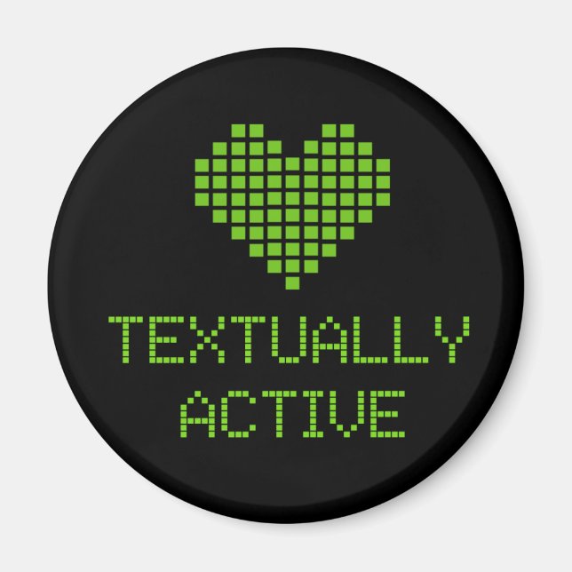 Textuellement Actif - aimant (Devant)