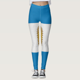 Textur Argentinien Flaggen Leggings. Leggings