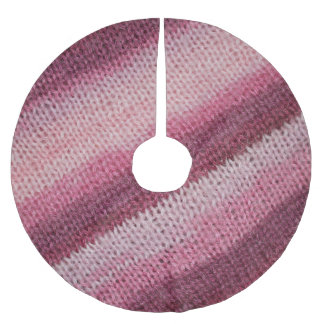 Textur aus gegossenem Stoff, lila-rosa abstrakt. Polyester Weihnachtsbaumdecke
