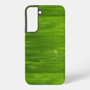 Textur aus grünem Holz Streifen Samsung Galaxy Geh Hülle