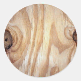 Textur aus Holz Runder Aufkleber