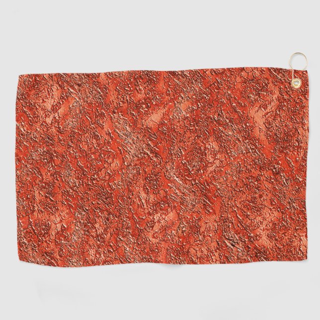 Textur aus kleinen Furchen auf Kardinal rot bis Ku Golfhandtuch (Horizontal)