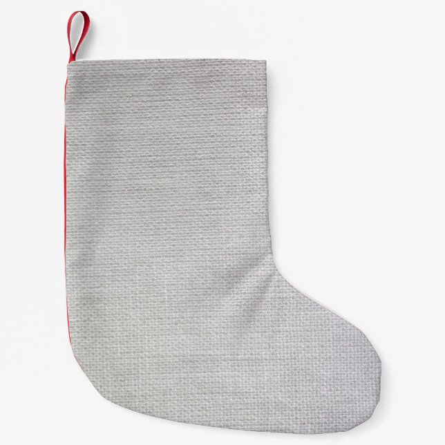 Textur aus Leinwand Kleiner Weihnachtsstrumpf (Vorderseite)