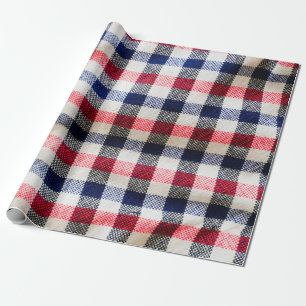 Textur aus schottischem Stoff, Bastgeflecht aus vi Geschenkpapier