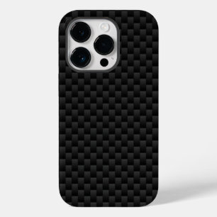 Textur aus schwarzen Kohlenstofffasern Case-Mate iPhone 14 Pro Hülle