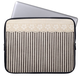 Textur aus Spitzen, Hintergrund. Laptopschutzhülle