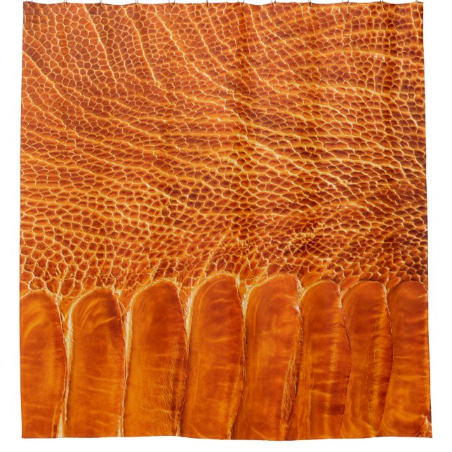 Textur aus Straußenleder Duschvorhang (Vorderseite)