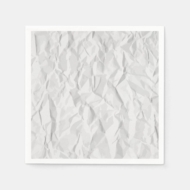 Textur aus weißem, geflochtenem Papier Serviette (Vorderseite)