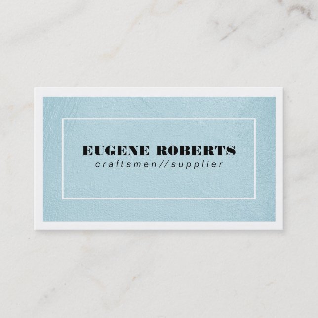 Textur blau / Grenze 2 Visitenkarte (Vorderseite)