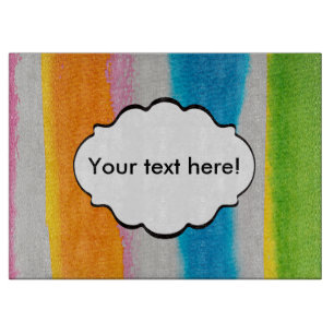 Textur der Aquarellfarben Schneidebrett