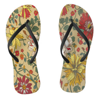 Textur der Blume Flip Flops