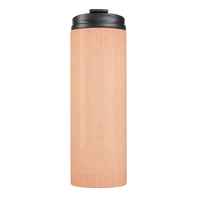 Textur der Leinwand Thermosbecher (Vorderseite)