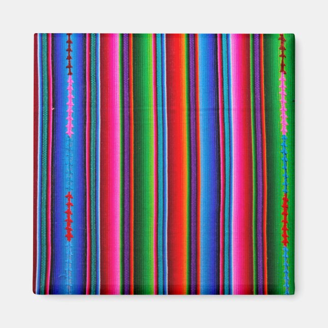 Textur der mexikanischen Stoffe Magnet (Vorne)