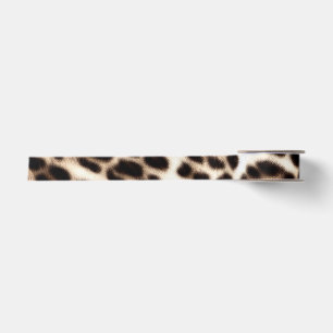 Textur der Pelzhaut aus Leopardenleoparden Satinband