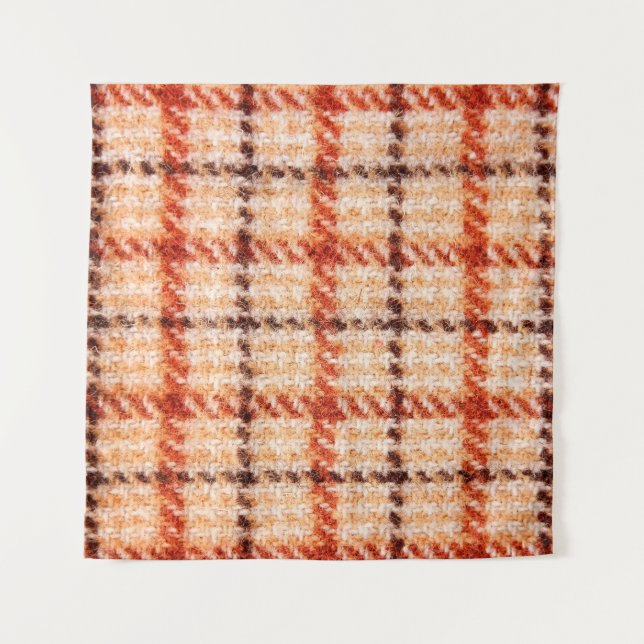 Textur des Tartan-Designs. Wandteppich (Vorderseite)