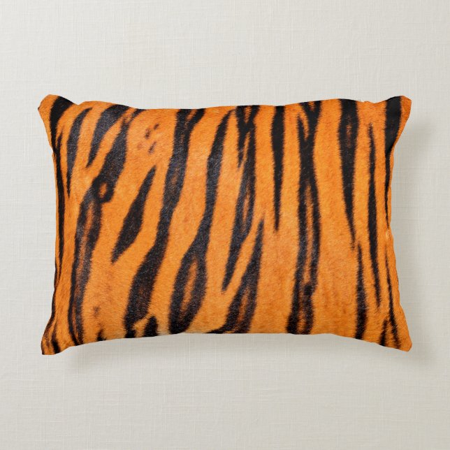 Textur des Tigers Dekokissen (Vorderseite)