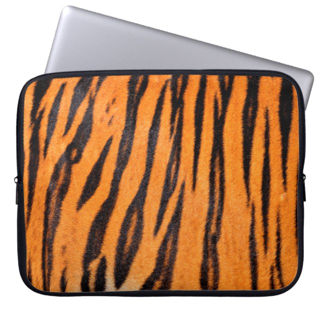 Textur des Tigers Laptopschutzhülle (Vorderseite)