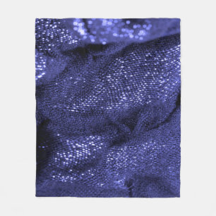 Textur. Dunkelblauer Stoff. Dekorativer Hintergrun Fleecedecke