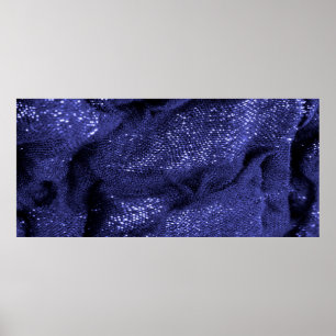 Textur. Dunkelblauer Stoff. Dekorativer Hintergrun Poster