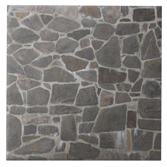 Textur einer grauen Steinmauer Fliese (Vorderseite)