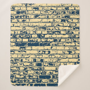 Textur einer Ziegelwand. Elegantes Tapetendesign. Sherpadecke