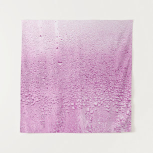 Textur eines Regenfalles auf einem Glas Nasstransp Wandteppich