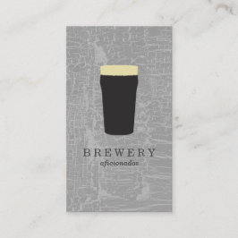Textur grau mit Bierglas Visitenkarte