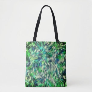 Textur Grünes Pelzdesign Tasche