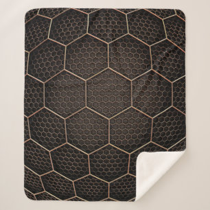 Textur-Hexagon-Raster Sherpadecke