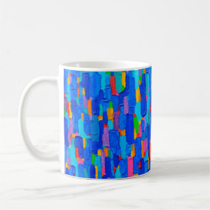 Textur, Hintergrund und farbiges Bild eines Origin Kaffeetasse
