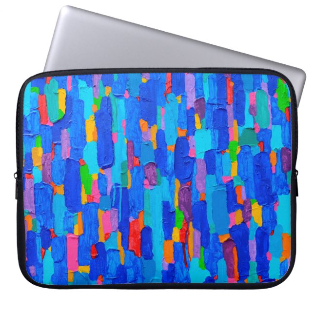 Textur, Hintergrund und farbiges Bild eines Origin Laptopschutzhülle (Vorderseite)