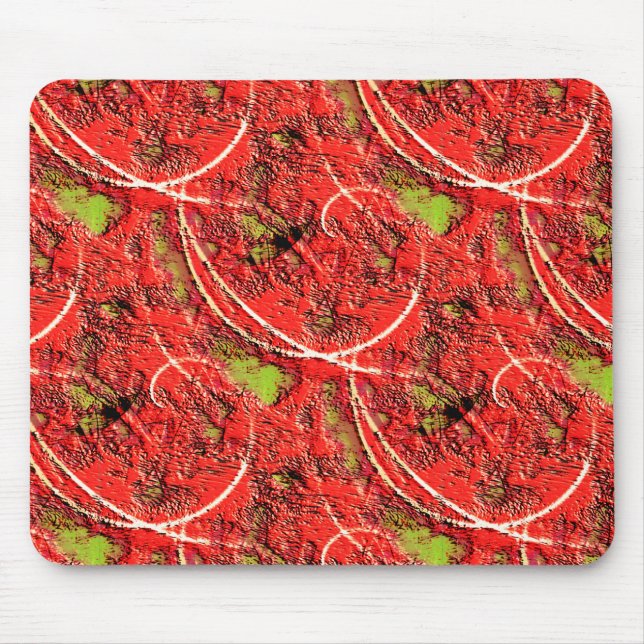 Textur in einigen lebendigen Korallen mit Tee-grün Mousepad (Vorne)