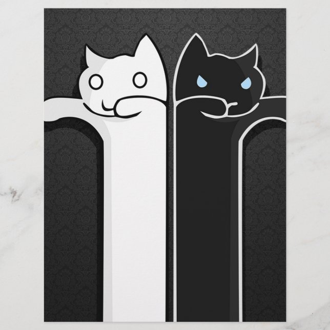 Textur Katzen Schwarz-weiß (Vorderseite)