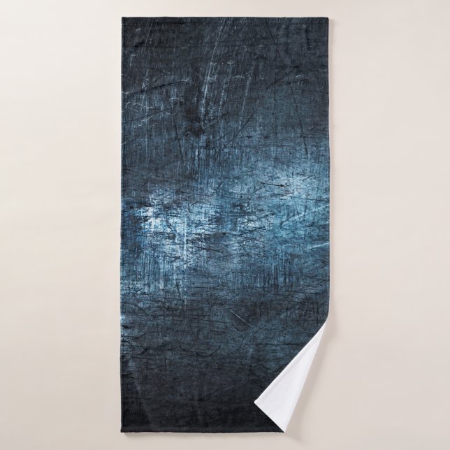 Textur Metall graue blaue Hintergrund Badehandtuch (Badehandtuch)