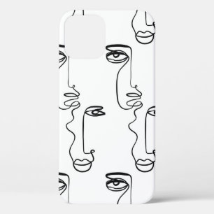 Textur mit abstrakten Gesichtern. Eine durchgehend Case-Mate iPhone Hülle