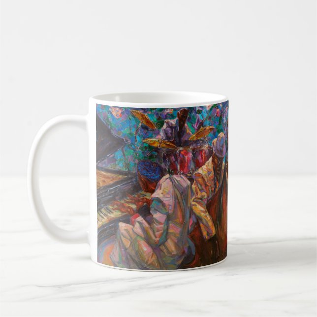 Textur, Ölmalerei, Kunst, Jazz, Blues, Tradition Kaffeetasse (Links)