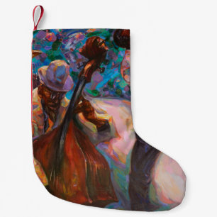 Textur, Ölmalerei, Kunst, Jazz, Blues, Tradition Kleiner Weihnachtsstrumpf
