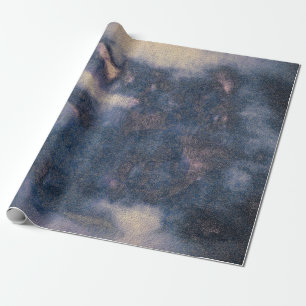 Textur Rustikal Vintage Blau Grau Abstraktes Muste Geschenkpapier