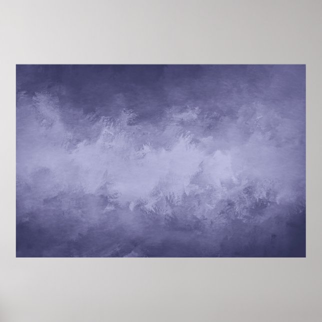 Textur-Selen-Blau-Acryl Poster (Vorne)