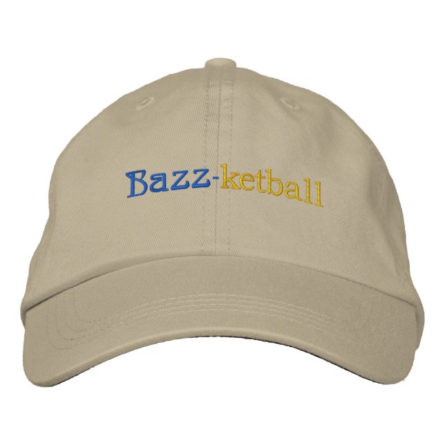 Textur & Team Spirit_Bazz-Ketball Bestickte Kappe (Vorderseite)