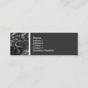 Textur Ton (Regen auf einem Teich) II Mini Visitenkarte